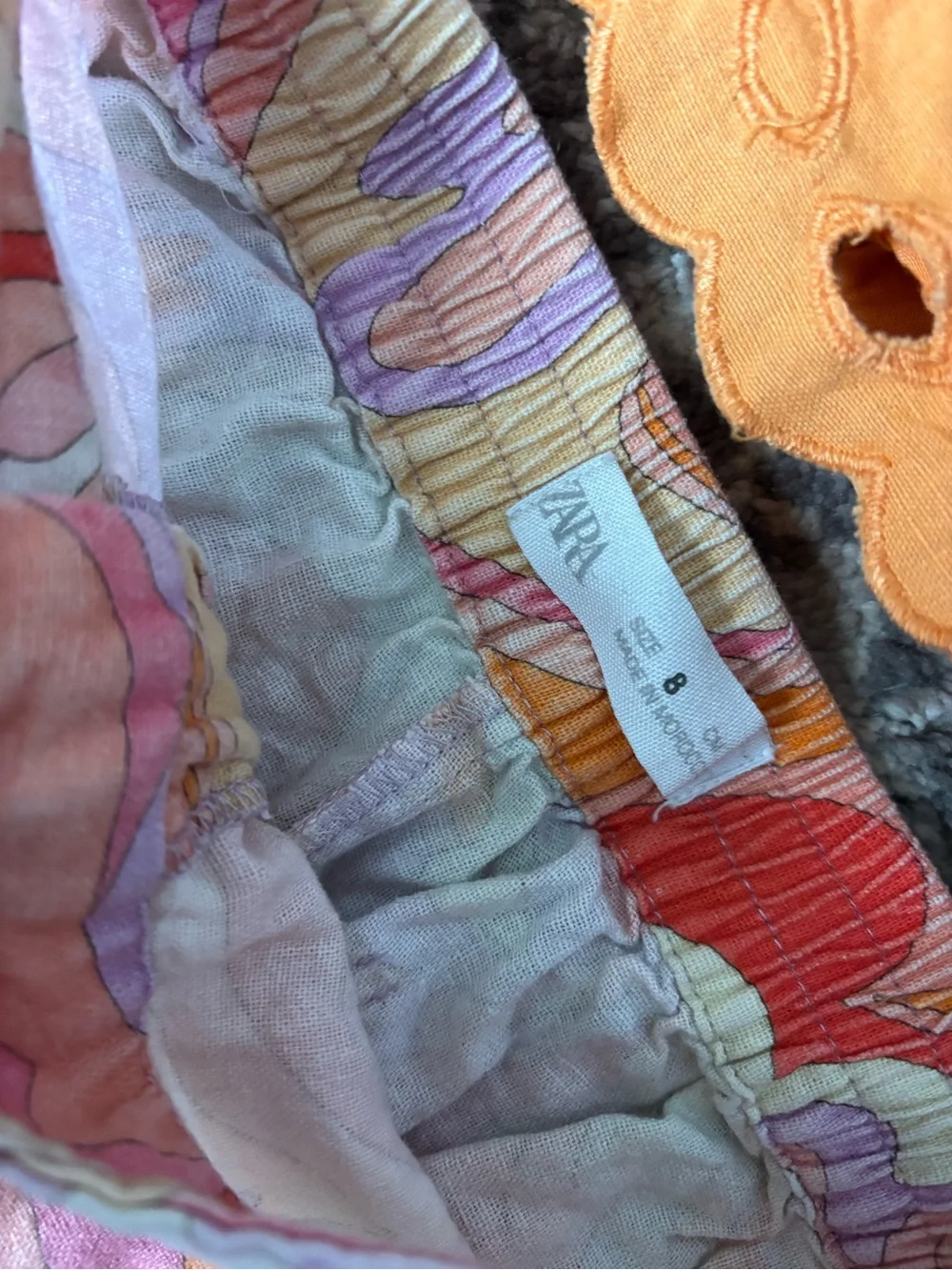 Zara Pink, Purple, Orange Floral Print Set